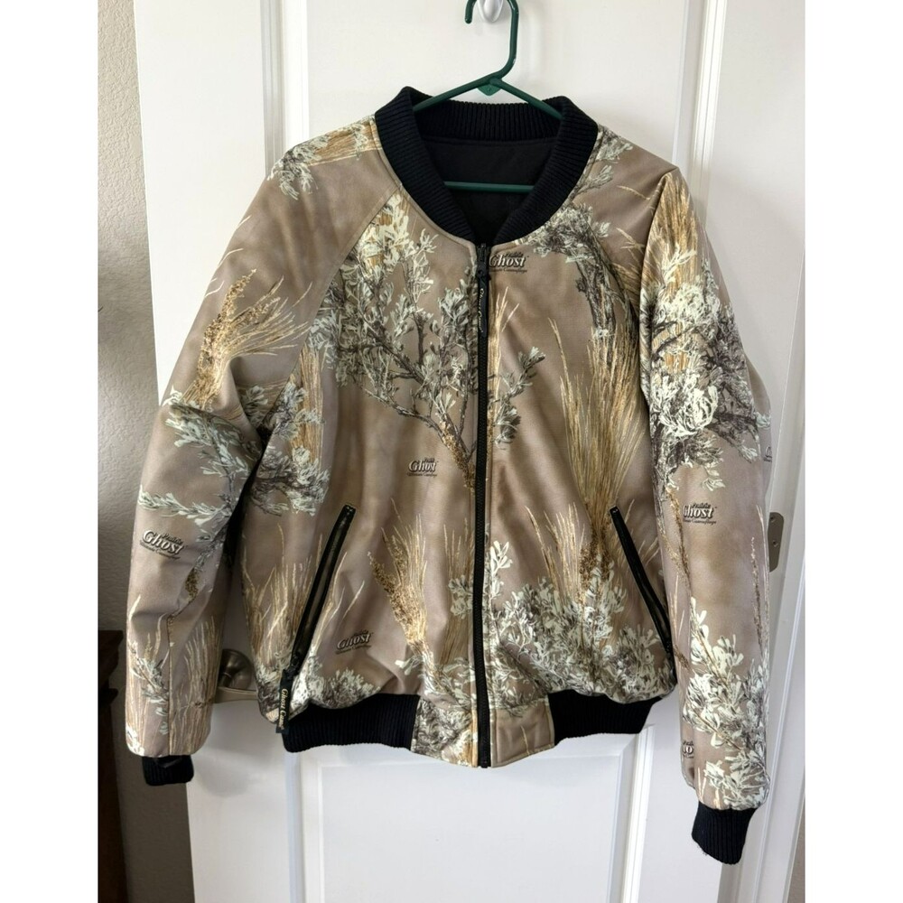 Men's Hunting Jacket - Prairie Ghost Camo Insulated Bomber Large